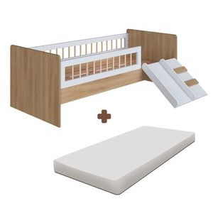 Cama Infantil Branca Com Colchão E Grade De Proteção Shop Jm