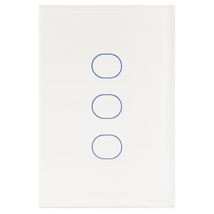 Interruptor Touch Wi-fi Smart Tramontina Branco Com 3 Canais