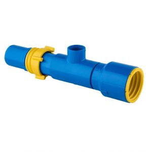 Saída Para Aspersor Engate Roscável 3" X 1" Pvc Azul Viqua