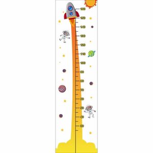 Régua De Crescimento Infantil Adesivo De Parede Foguete