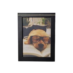 Porta Retrato Em Mdf Com Strass (15x21) Preto
