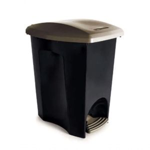 Lixeira De Plástico Ecoblack Com Pedal 7 Litros - Plasutil