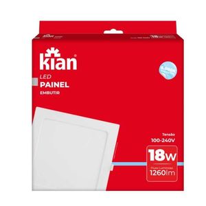 Painel Led Embutir Bkl Quadrado 18w 1260lm - 6000k - Kian