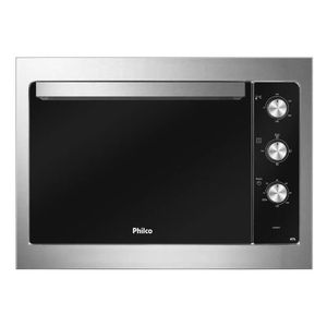Forno Elétrico De Embutir Philco Pfe47e Preto Com Bordas Inox 47l 220V