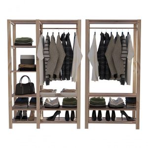 Arara Closet Aberto Duplo Com Organizadores