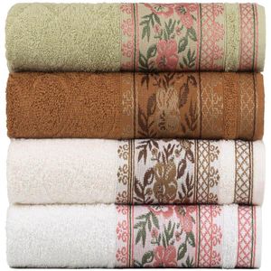 Kit 4 Toalhas De Banho Fio Penteado Jacquard - 70x140cm - Nice - Kit 3
