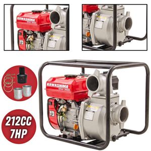 Motobomba à Gasolina 212cc 7hp 4t Para Transferência De água