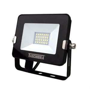 Refletor Taschibra Led Tr Slim Luz Branco Fria 10W 6500K Preto 110V