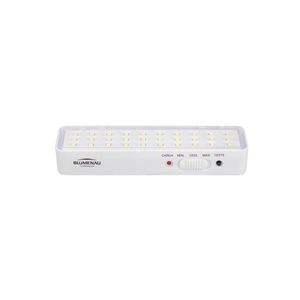 Luminária De Emergência Auxiliar Blumenau 1w Bivolt 6500k Luz Branca