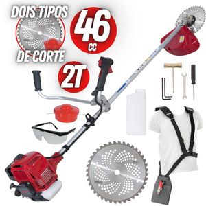 Roçadeira Lateral à Gasolina Nakashi L450k 46cc 2t Potente