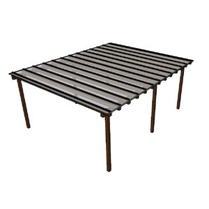 Kit Policarbonato Cristal 4mm 6,00m X 4,00m - Perfis Naturais