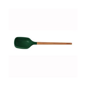 Colher de Servir Live em Silicone Verde com Cabo de Madeira - Tramontina