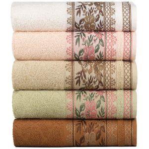 Kit 5 Toalhas De Banho Fio Penteado Jacquard - 70x140cm - Nice - Kit 1