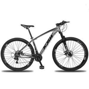 Bicicleta Aro 29 Ksw 21v Com Suspensão E Freios A Disco - Grafite-preto - 21" Grafite-preto