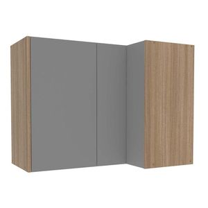 Módulo De Cozinha Politorno Campanele Armário Campanele Canto Reto Com 2 Portas 90cm Castanho Cinza-politorno