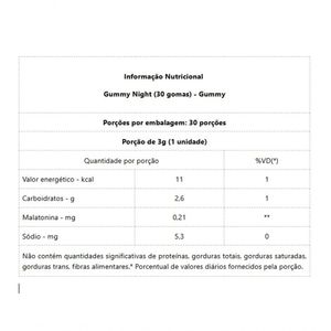 Gummmy Night (30 Gomas) - Sabor: Framboesa