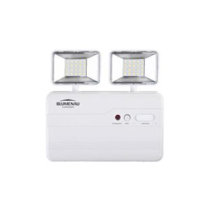 Bloco Autônomo Led 2 Faróis Quadrado - Blumenau Iluminação 5w 1200 Lumens