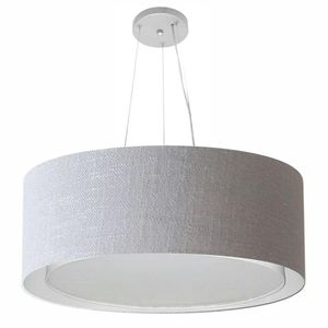 Pendente Cilíndrico Rustico Cinza Mj-4125
