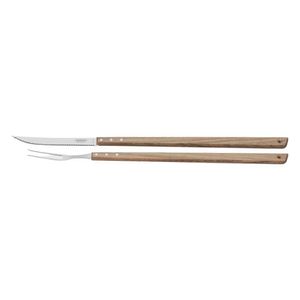 Kit Churrasco Trinchante Inox Cabo De Madeira Tramontina