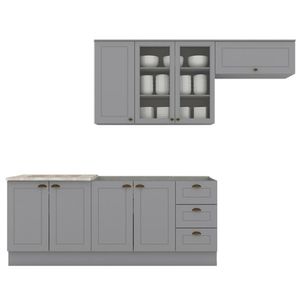 Cozinha Modulada 5 Pecas 280 cm CE379 Americana Henn