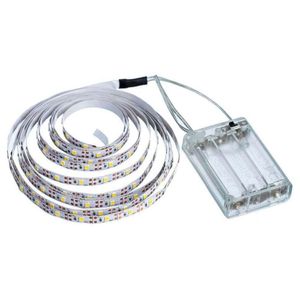 Kit 2 Fios Fita Led Luz Amarela 120 Lâmpadas Led 2m à Pilha