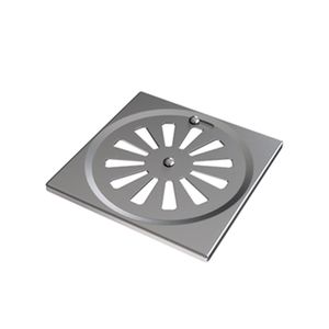 Tampa De Ralo Inox 10cm Quadrado - Docol