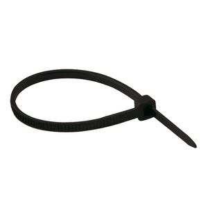 Abracadeira De Nylon 2,5x15cm 100 Unidades Preta