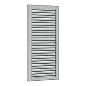 Porta De Aço Laminada Silver 81x215 R120 Abertura Direita Prata - Cinza