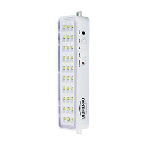 Kit 2 Luminárias De Emergência Blumenau 30 Leds Recarregável Bivolt