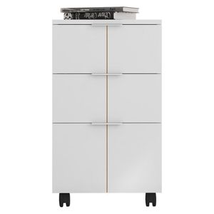 Gaveteiro 3 Gavetas Cubic Branco Fosco - Caemmun
