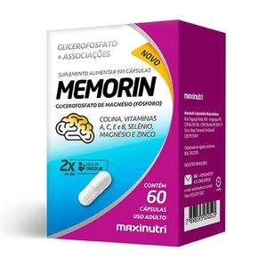 Memorin Fosforo E Vitaminas Maxinutri 60 Capsulas