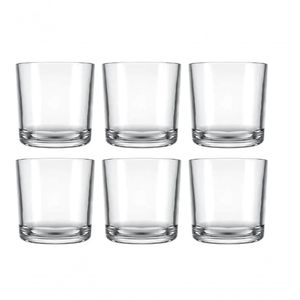 Jogo 6 Copo Bar Whisky Drink Cerveja água Dose 265 Ml Barman