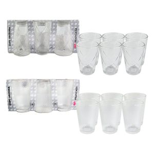 Kit 6 Copos De Vidro 200ml Arizona Transparente
