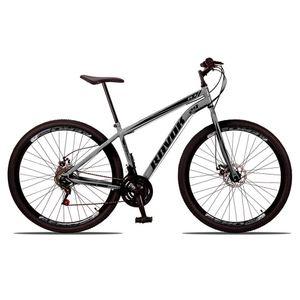 Bicicleta Bike Aço 21 Marchas Velocidades Aro 29 Grafite