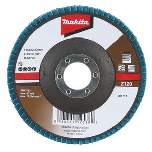 Flap Disco 115 Mm Grão Z120 Makita