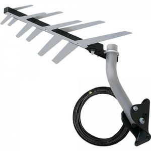 Antena Externa Tv 2 Em 1 Uhf/hd Com Cabo Full Hd Dtv1500...