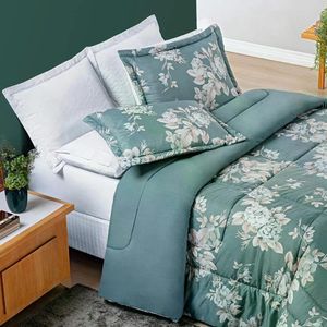 Edredom King Estampado Micropercal 200 Fios 03 Peças Avere Primavera Primavera