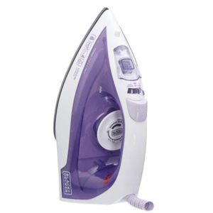 Ferro De Passar A Vapor Black Decker FX1050 Branco Com Roxo - 110V
