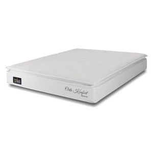 Colchão Queen Hellen Orto Confort One Face D33 Branco Com Bege