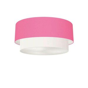 Plafon Banheiro Cilíndrico Cúpula Rosa Bebê Branco