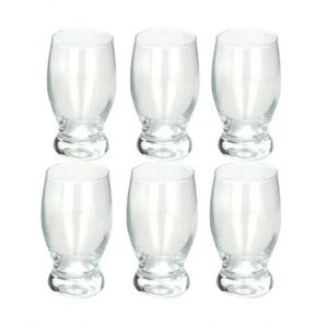 Jogo 6 Copos De Vidro Agua Cerveja Suco 248ml Taça