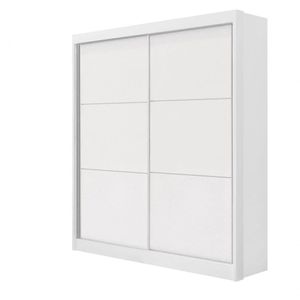 Guarda Roupa Solteiro Santorini 2 Portas 3 Gavetas Sem Pés - D' Doro Branco