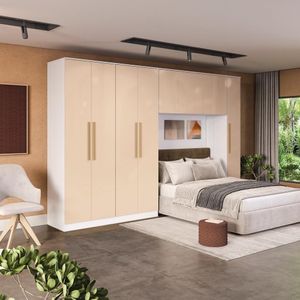 Quarto Modular Kappesberg Adapt Branco/macadâmia 5 Peças