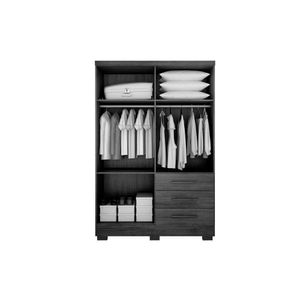 Guarda Roupa Solteiro 4 Portas E 3 Gavetas C-pés Encant-berlim Cumaru-fendi