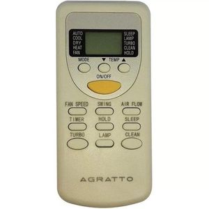Controle Remoto 9.000 A 12.000 Btus Agratto One Acs9 Acs12 Original