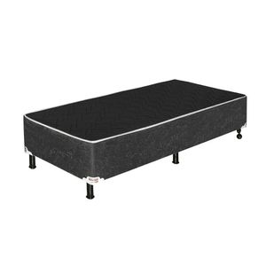 Base Cama Solteiro 1,88 X 0,78 X 0,42 Suede Cinza