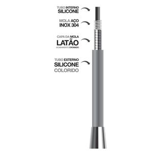 Misturador Para Cozinha De Parede Flexível 1258 B27 Lorenzetti - Preto