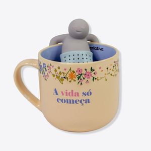 Caneca Com Infusor Motivacional - Zonacriativa