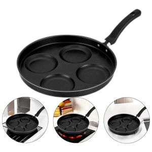 Frigideira Multiuso 4 Em 1 Com Divisórias Antiaderente Preto Cozinhe Ovos E Hamburgers Com Facilidade