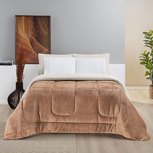 Coberdrom Pele De Carneiro Sherpa Everest King 01 Peça - Apricot